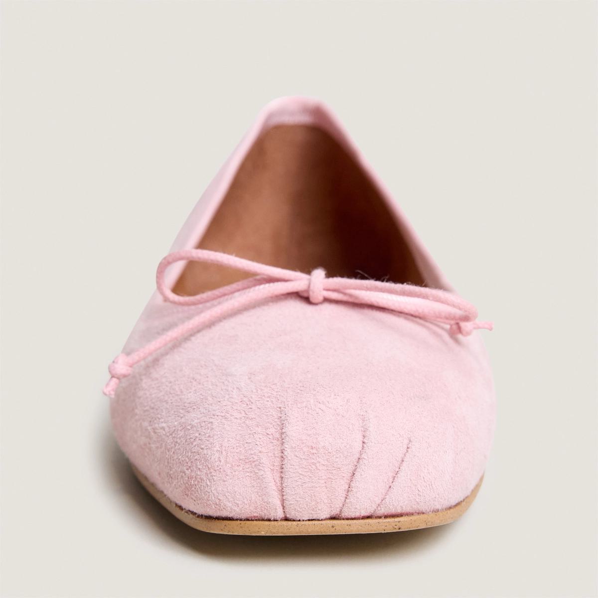 Women's Classic Ballet Flats Domine Velvet - Rose Petal Rose-Petale
