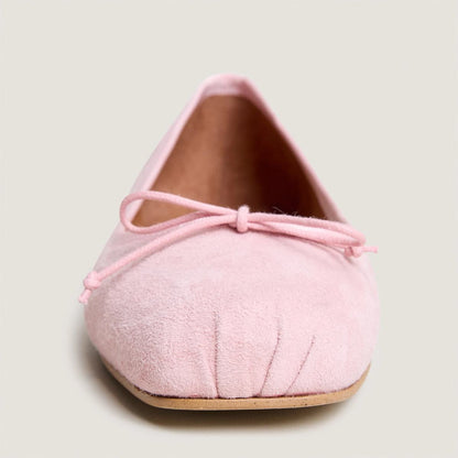 Women's Classic Ballet Flats Domine Velvet - Rose Petal Rose-Petale