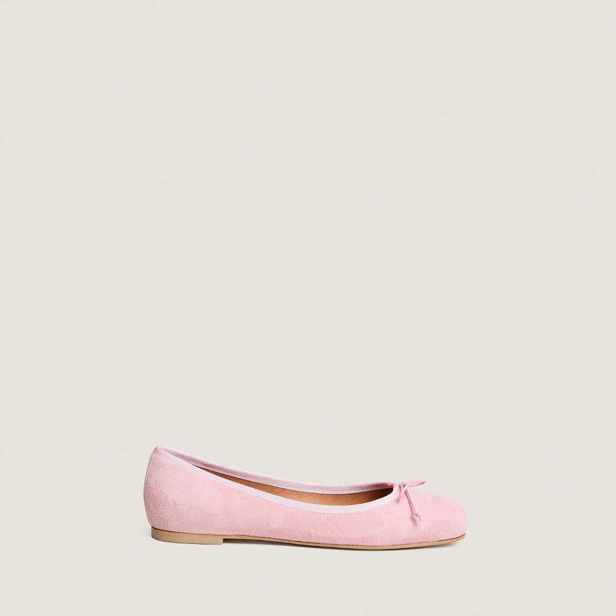 Women's Classic Ballet Flats Domine Velvet - Rose Petal Rose-Petale
