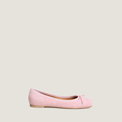 Women's Classic Ballet Flats Domine Velvet - Rose Petal Rose-Petale