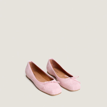 Women's Classic Ballet Flats Domine Velvet - Rose Petal Rose-Petale