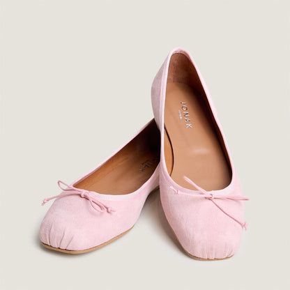 Women's Classic Ballet Flats Domine Velvet - Rose Petal Rose-Petale