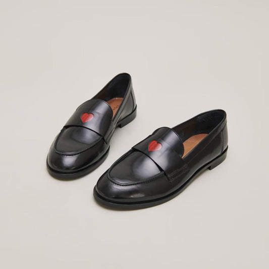 Mocassins Donjuan Cuir Glace Noir