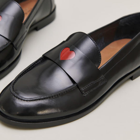 Mocassins Donjuan Cuir Glace Noir