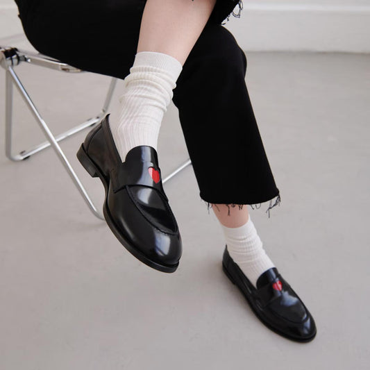 Mocassins Donjuan Cuir Glace Noir