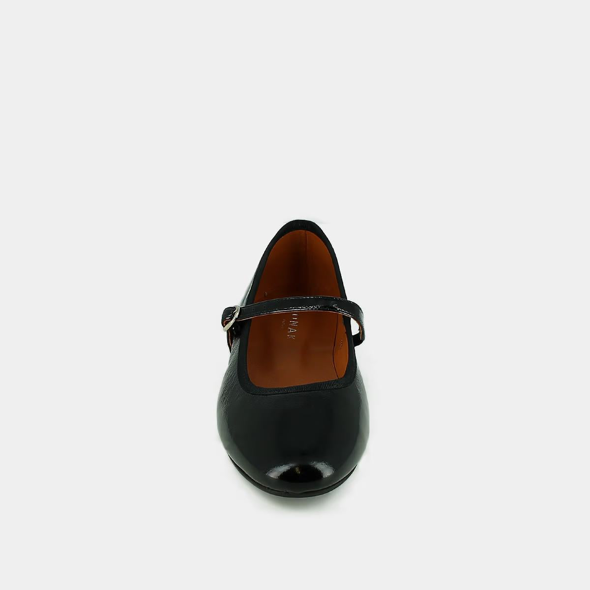 Ballerines Douceur Vernis Pliss Noir