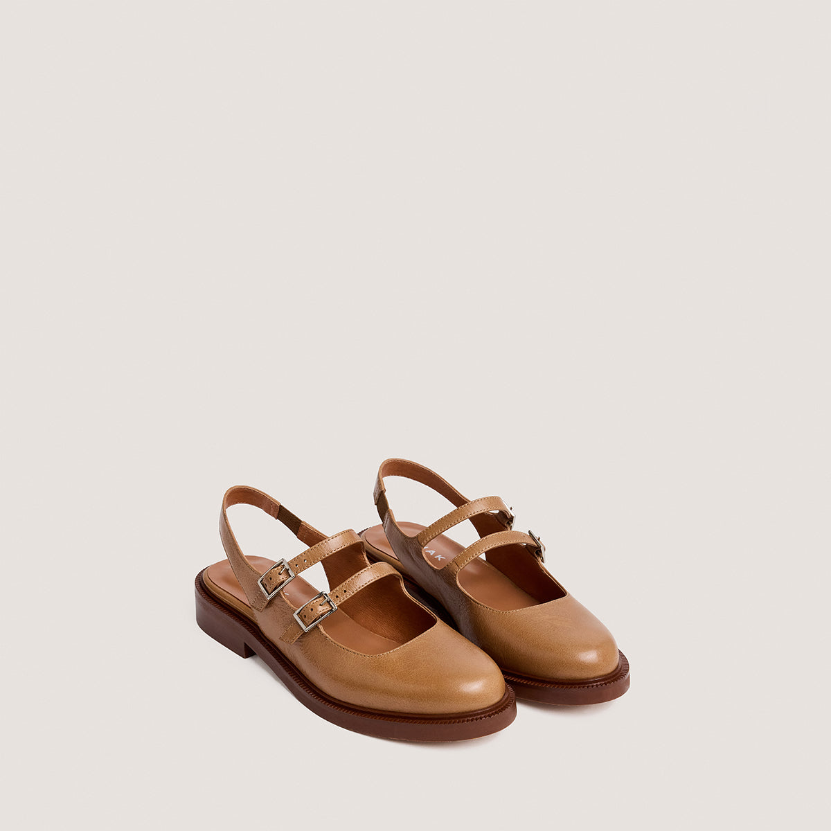Ballerines Dreamer Cuir Vieilli Beige