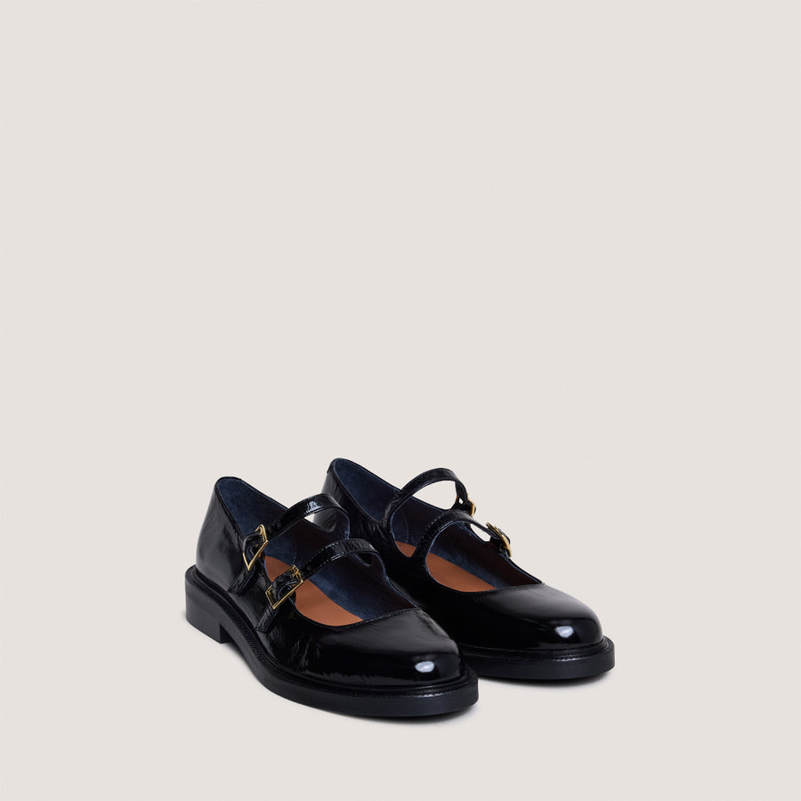 Ballerines Dreamy Cuir Brillant Noir
