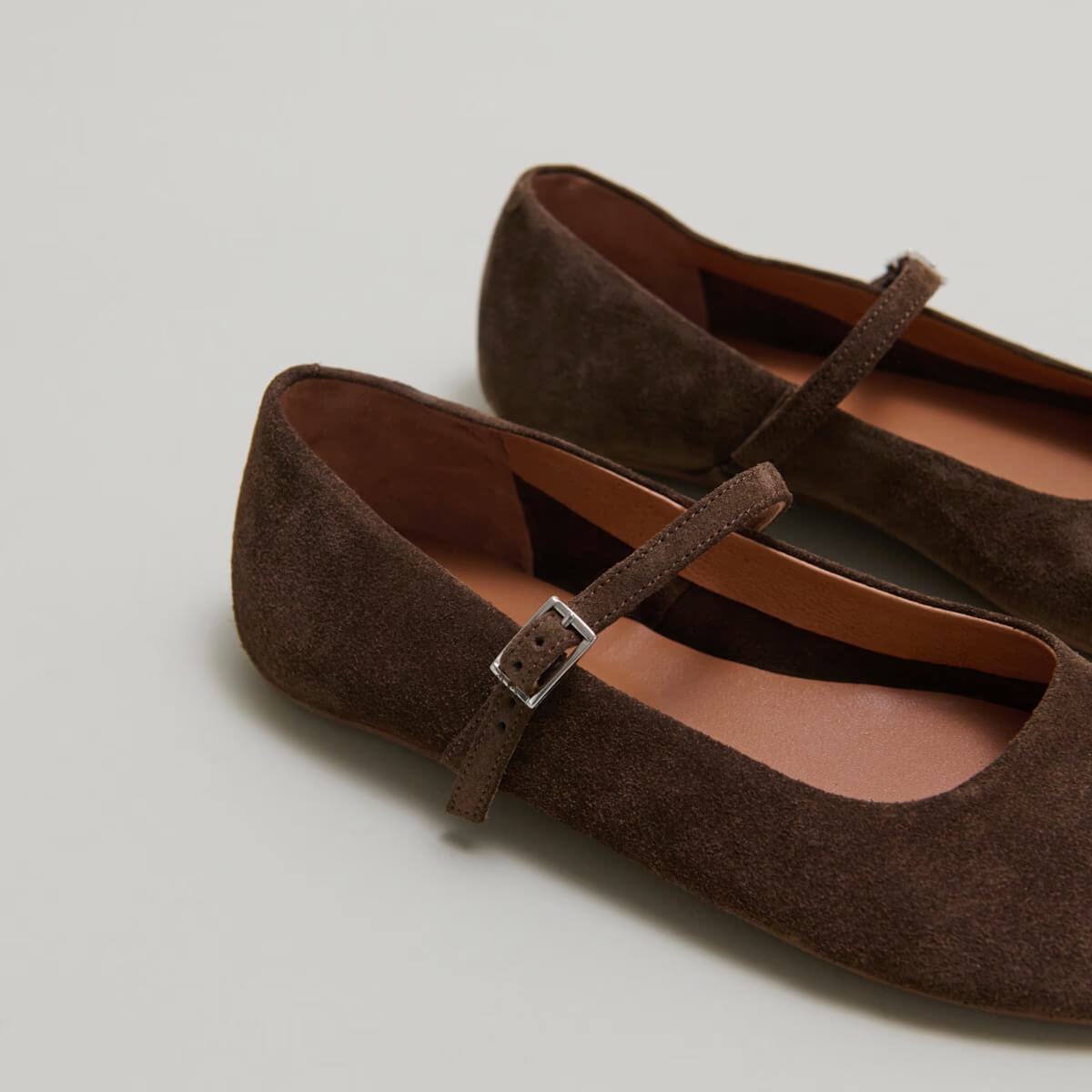 Ballerines Drima Croute Marron
