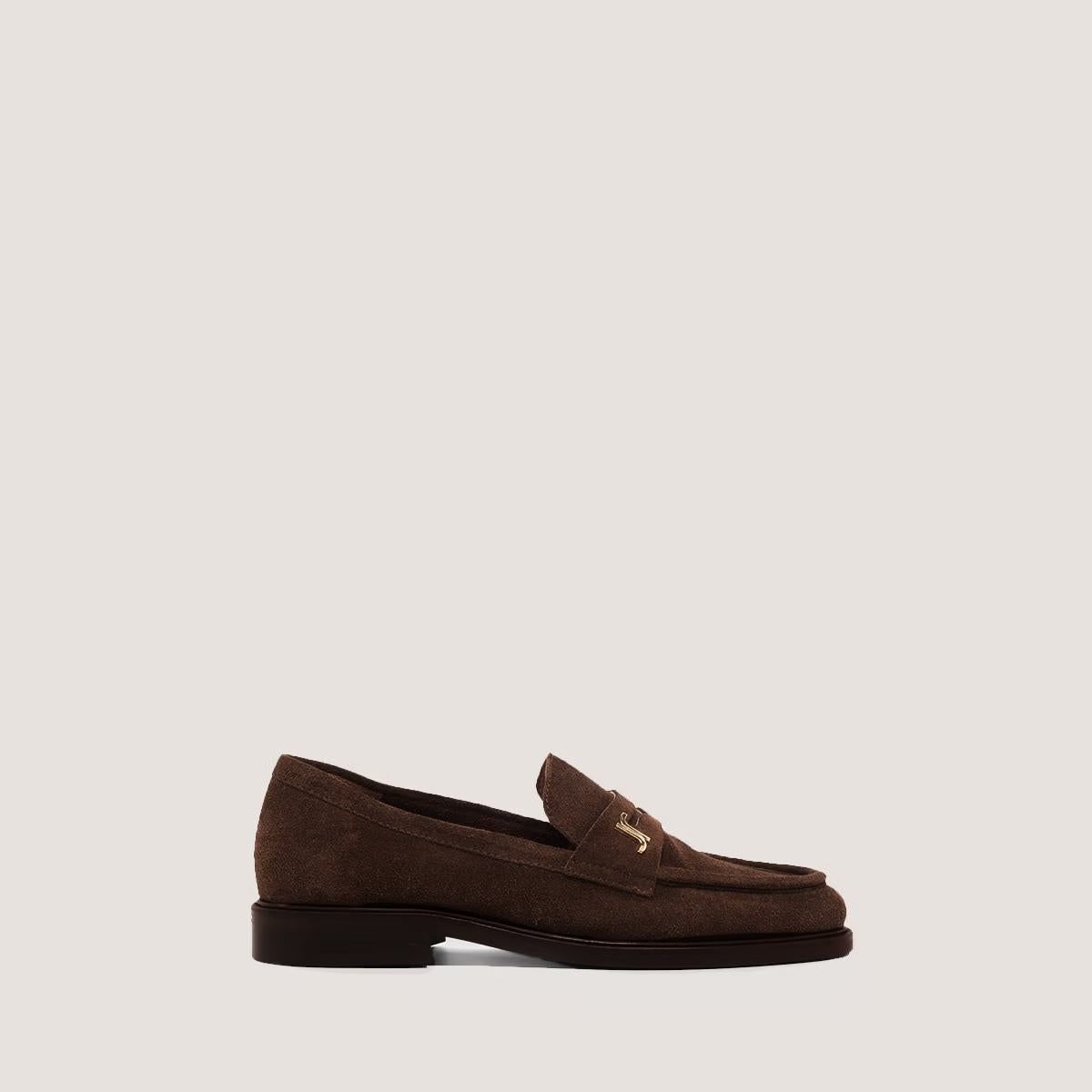 Jonak Women's Suede Leather Loafers Mocassins Duedi -  Brown Marron