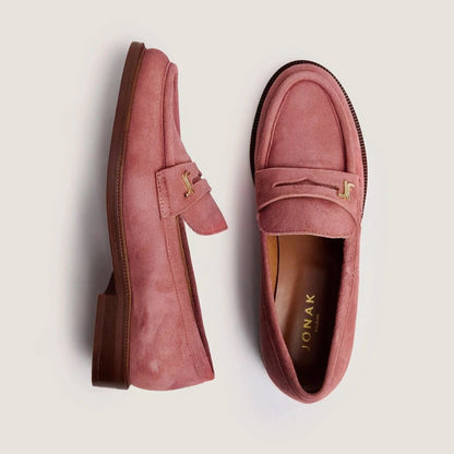 Women's Moccasins Premium Suede Leather - Old Rose Vieux-Rose