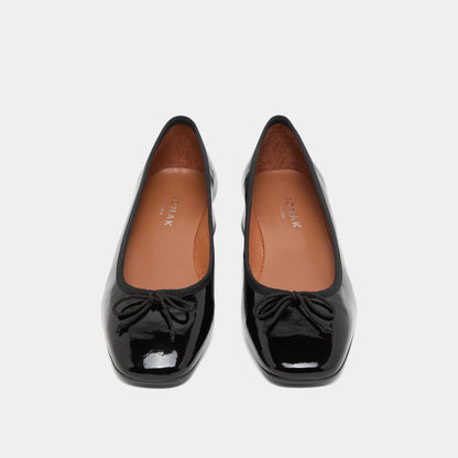 Ballerines Dybil Vernis Plisse Noir
