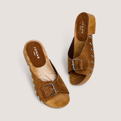 Mules Enora Croute Cognac
