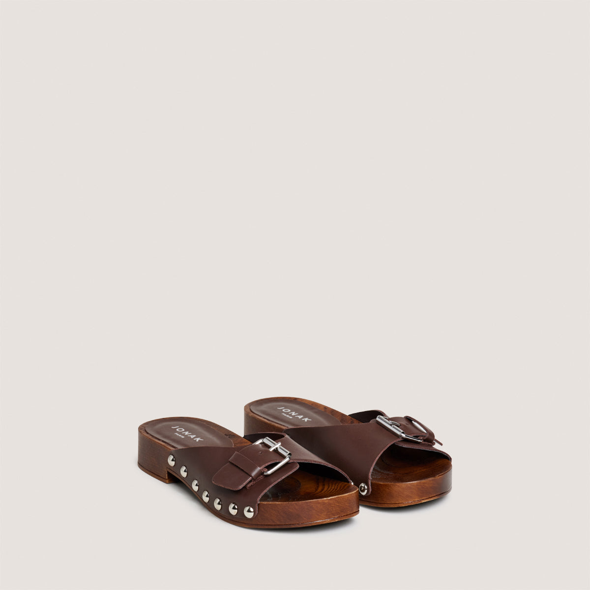 Mules Enora Cuir Cacao