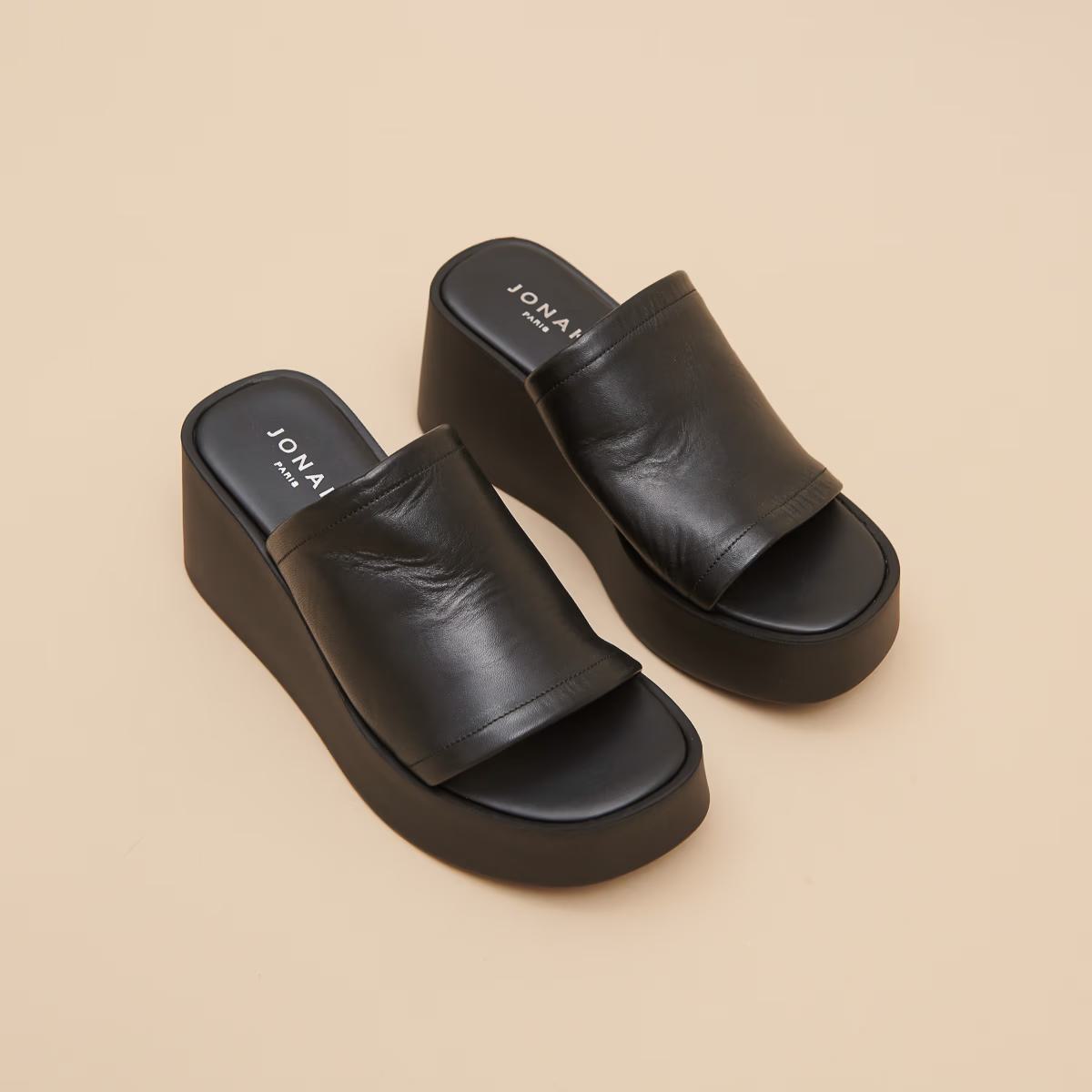 Mules Eugene Cuir Noir