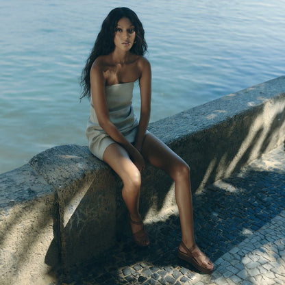 Sandales Isaure Cuir Camel