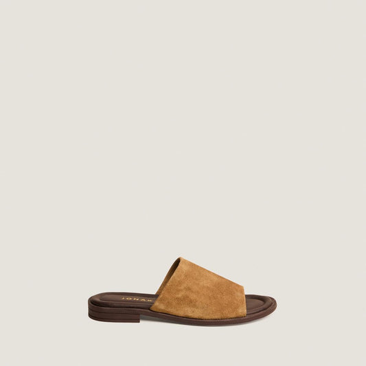 Women Mules Genuine Full-Grain Calf Leather - Tabac