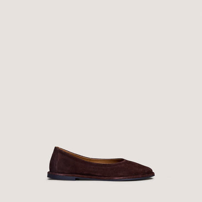 Jonak Women's Janice Ballerinas in Tobacco Split Leather - Tabac Brown Marron