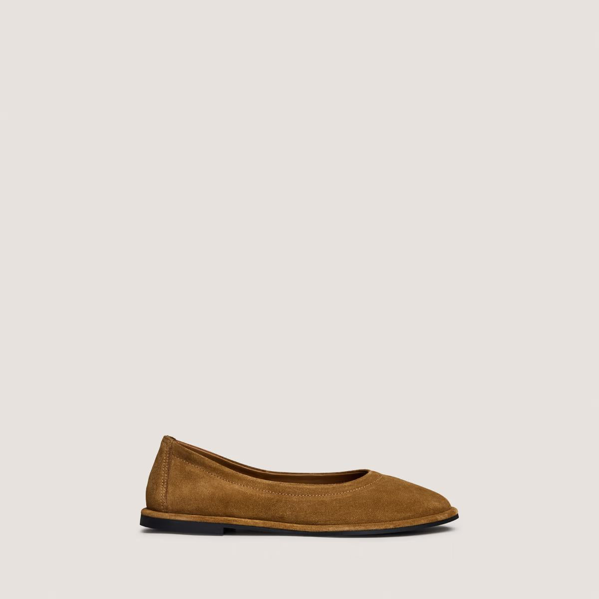 Jonak Women's Janice Ballerinas in Tobacco Split Leather -  Brown Tabac