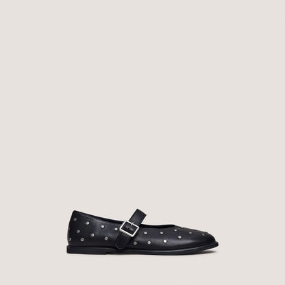 Jonak Women's Jolie Ballerinas - 100% Genuine Leather -  Black Noir
