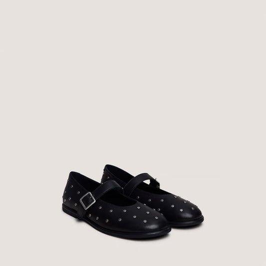 Jonak Women's Jolie Ballerinas - 100% Genuine Leather -  Black Noir