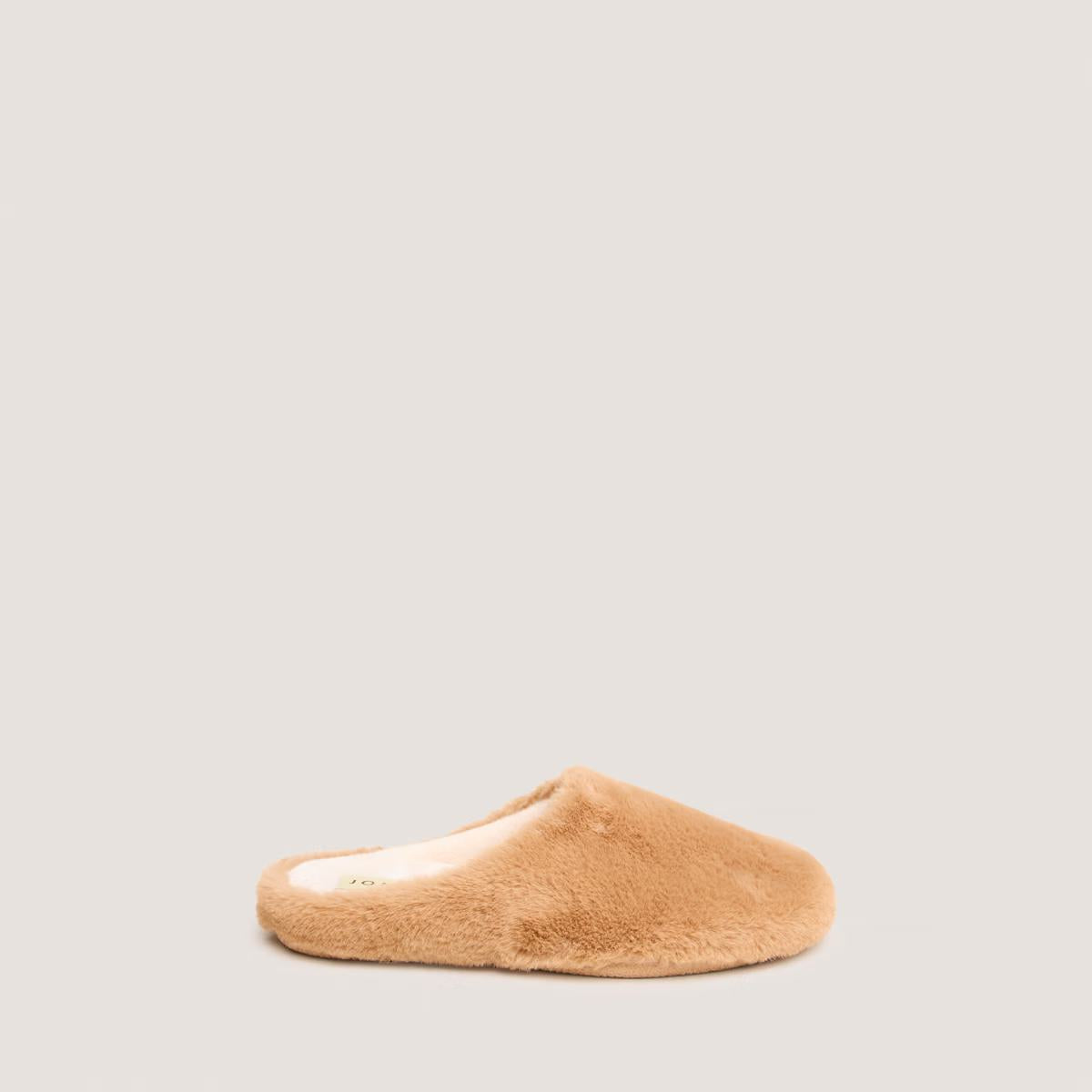 JONAK | Jude Fluffy Slippers - Camel