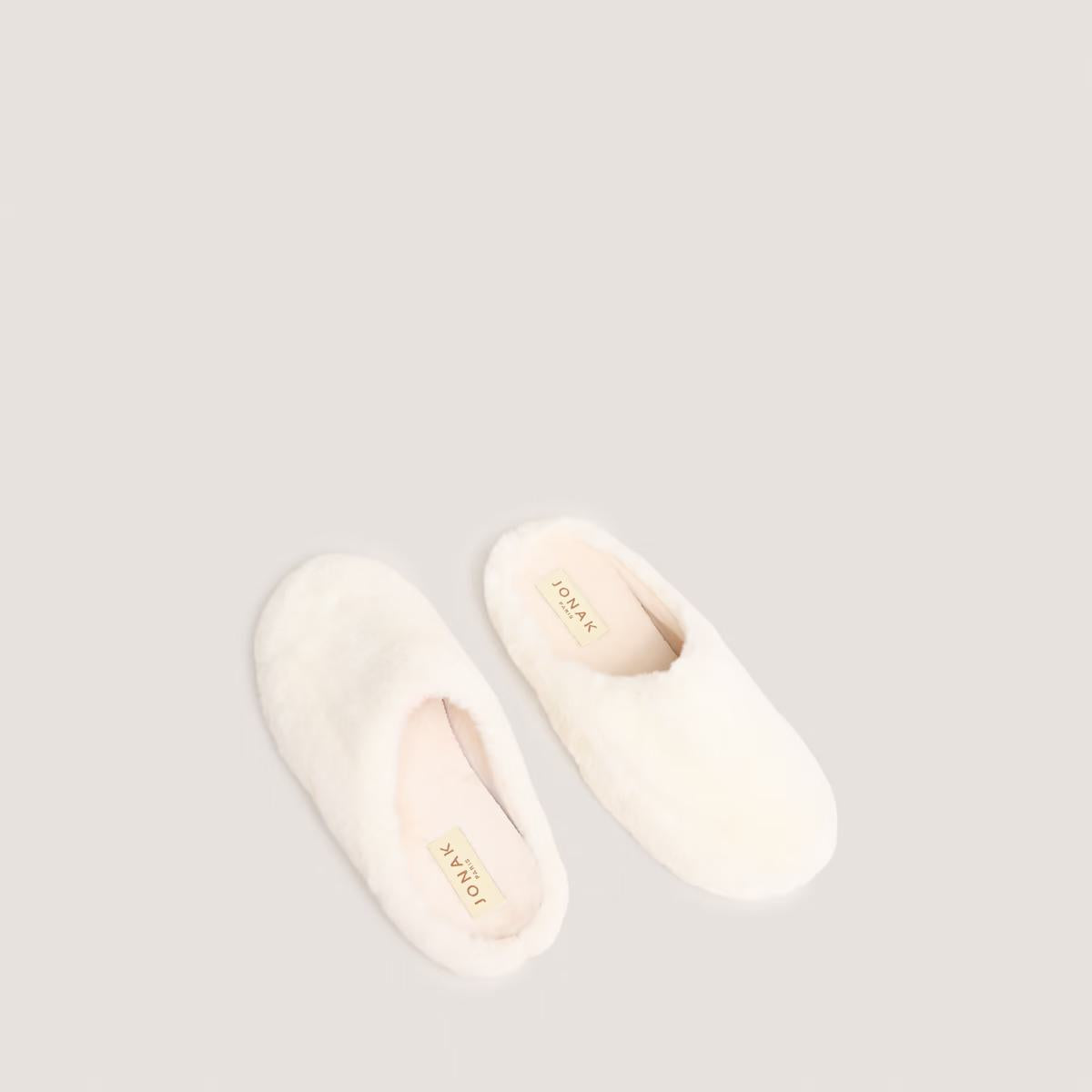 Chaussons Jude Fluffy Ecru