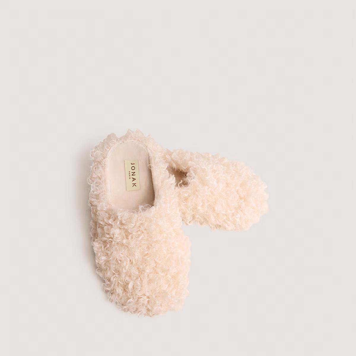 Chaussons Judie Fluffy Beige