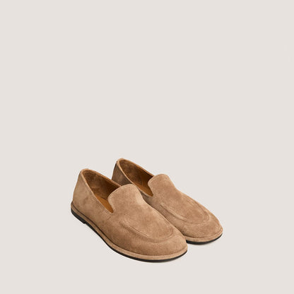 Jonak Women's June Mocassins in  Split Leather Loafers - Taupe