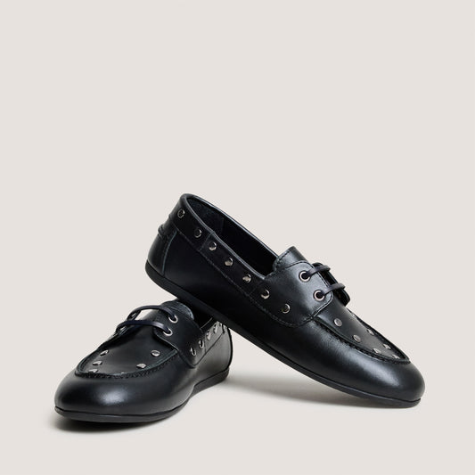 Mocassins Lena Cuir Noir