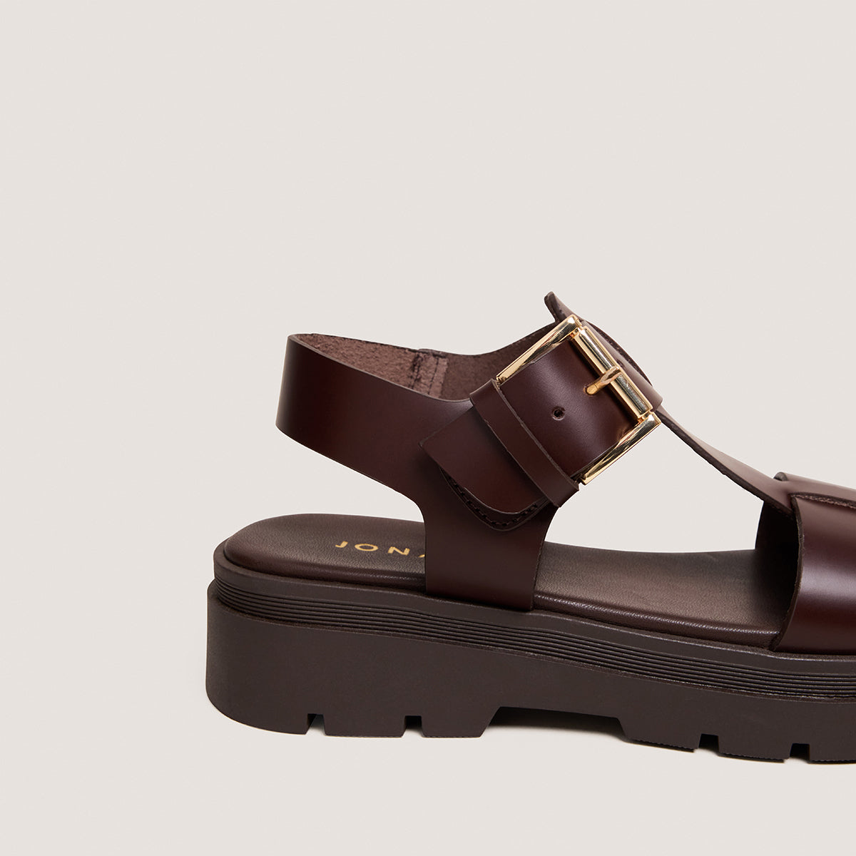 Sandales Lisbonne Cuir Marron
