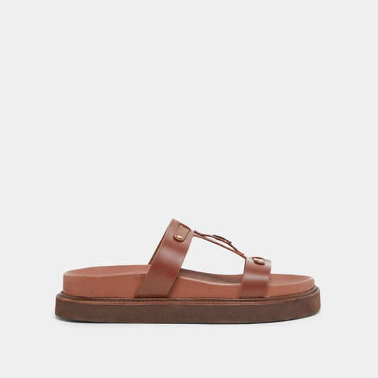 Sandales Luana Cuir Glace Marron