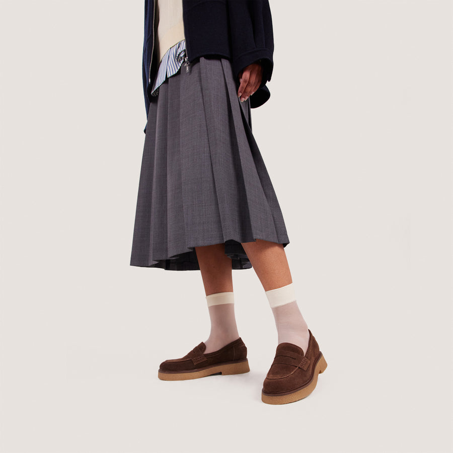 Mocassins Marion Croute Marron-Fonce