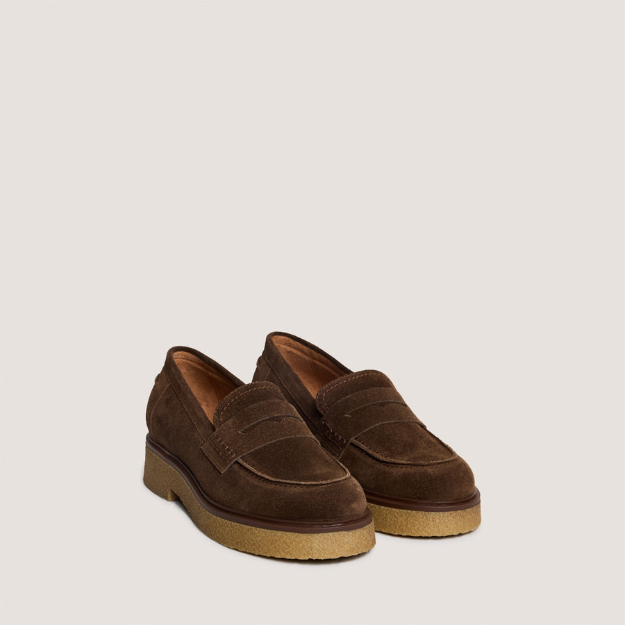 Mocassins Marion Croute Marron-Fonce