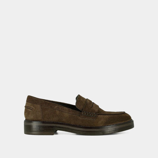 Mocassins Mirna Croute Marron-Fonce