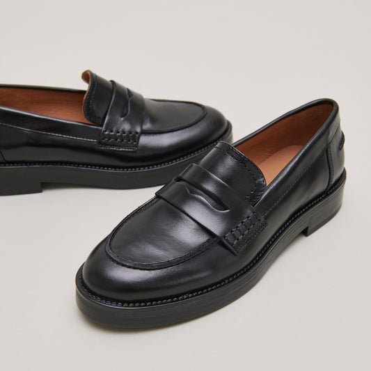 Mocassins Mirna Cuir Noir