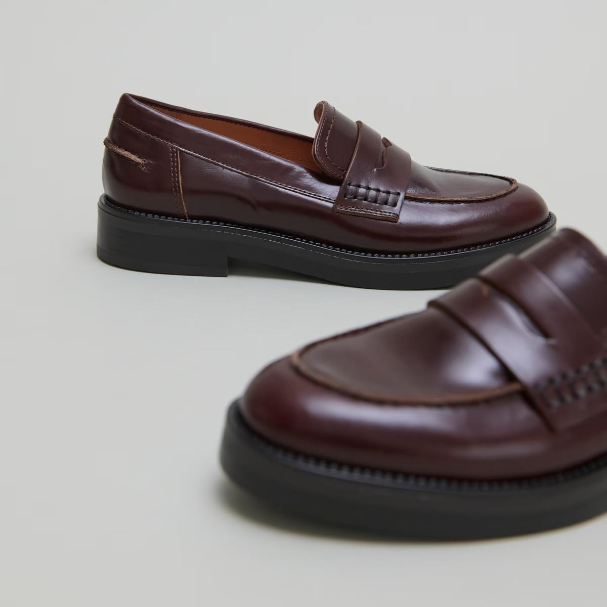 Mocassins Mirna Cuir Souple Marron