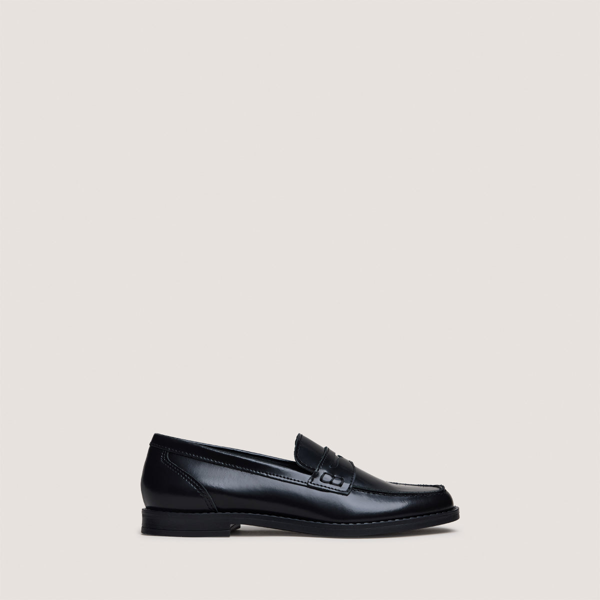 Mocassins Naomie Cuir Glace Noir