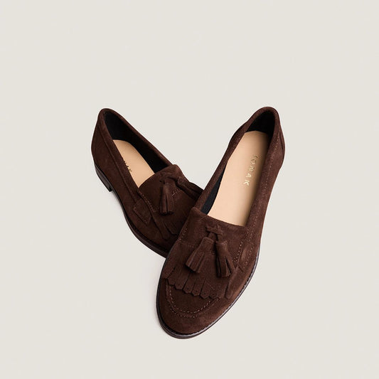 Mocassins Nelle Croute Marron-Fonce