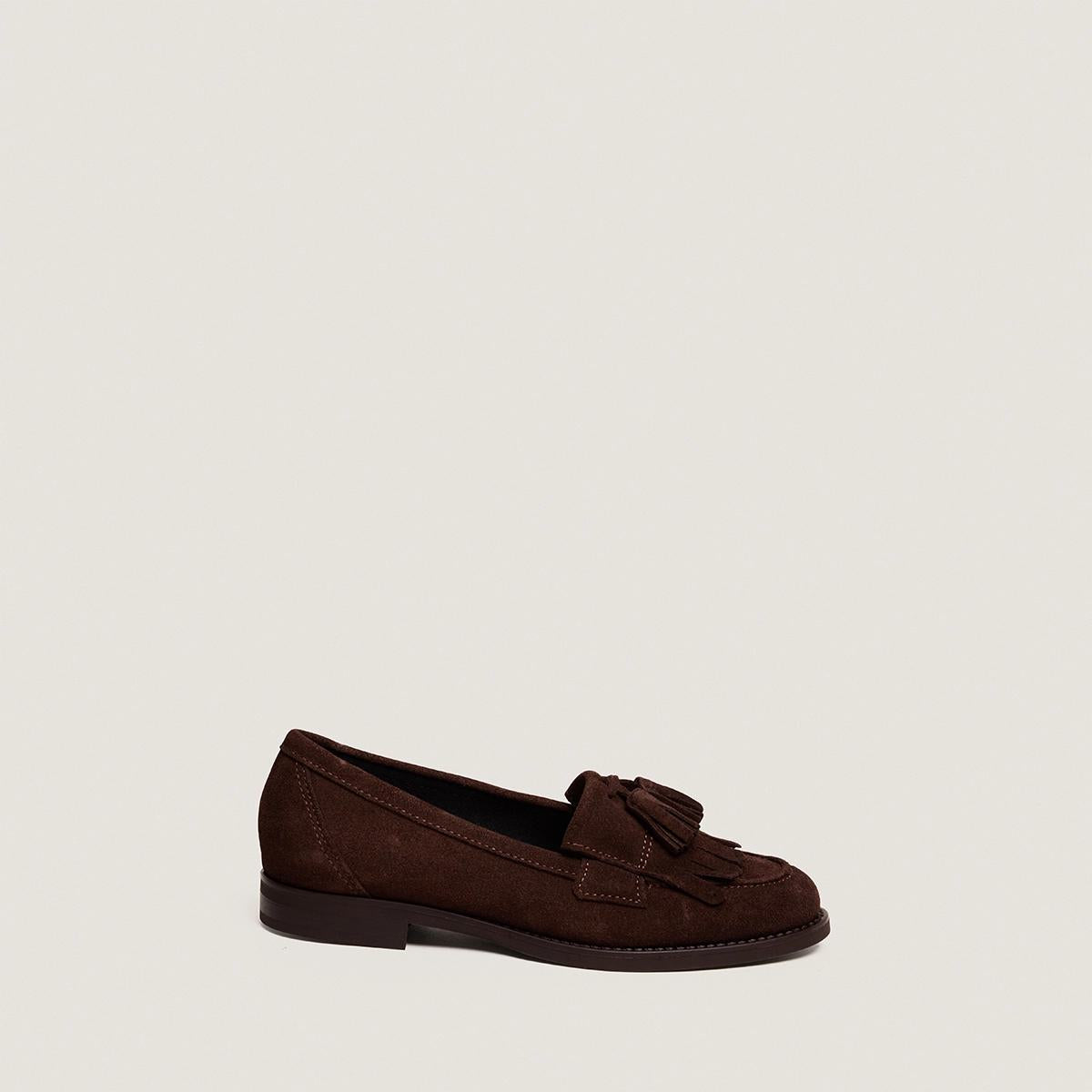 Mocassins Nelle Croute Marron-Fonce