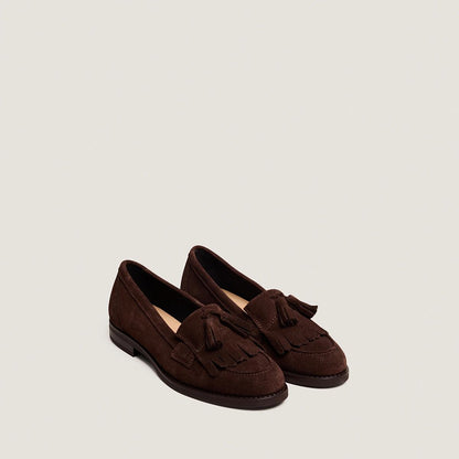 Mocassins Nelle Croute Marron-Fonce