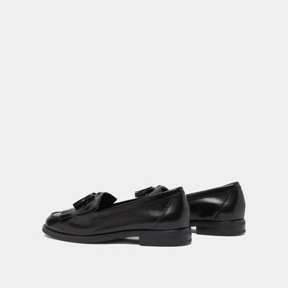 Mocassins Nelle Cuir Glace Noir