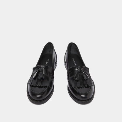 Mocassins Nelle Cuir Glace Noir