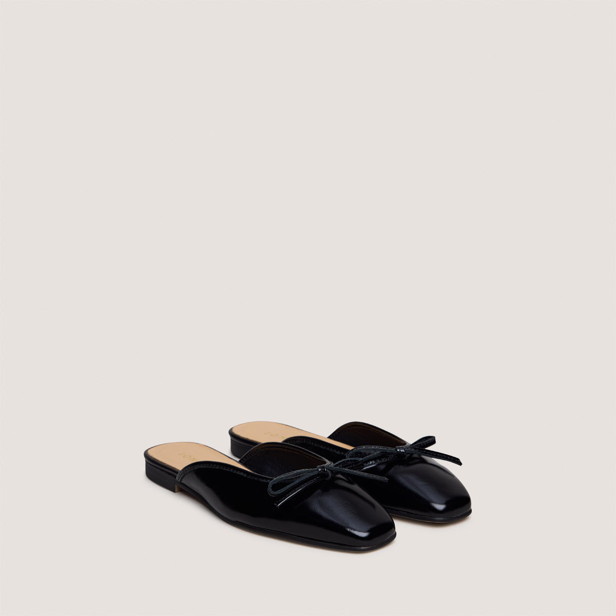 Mules Niccolo Vernis Pliss Noir