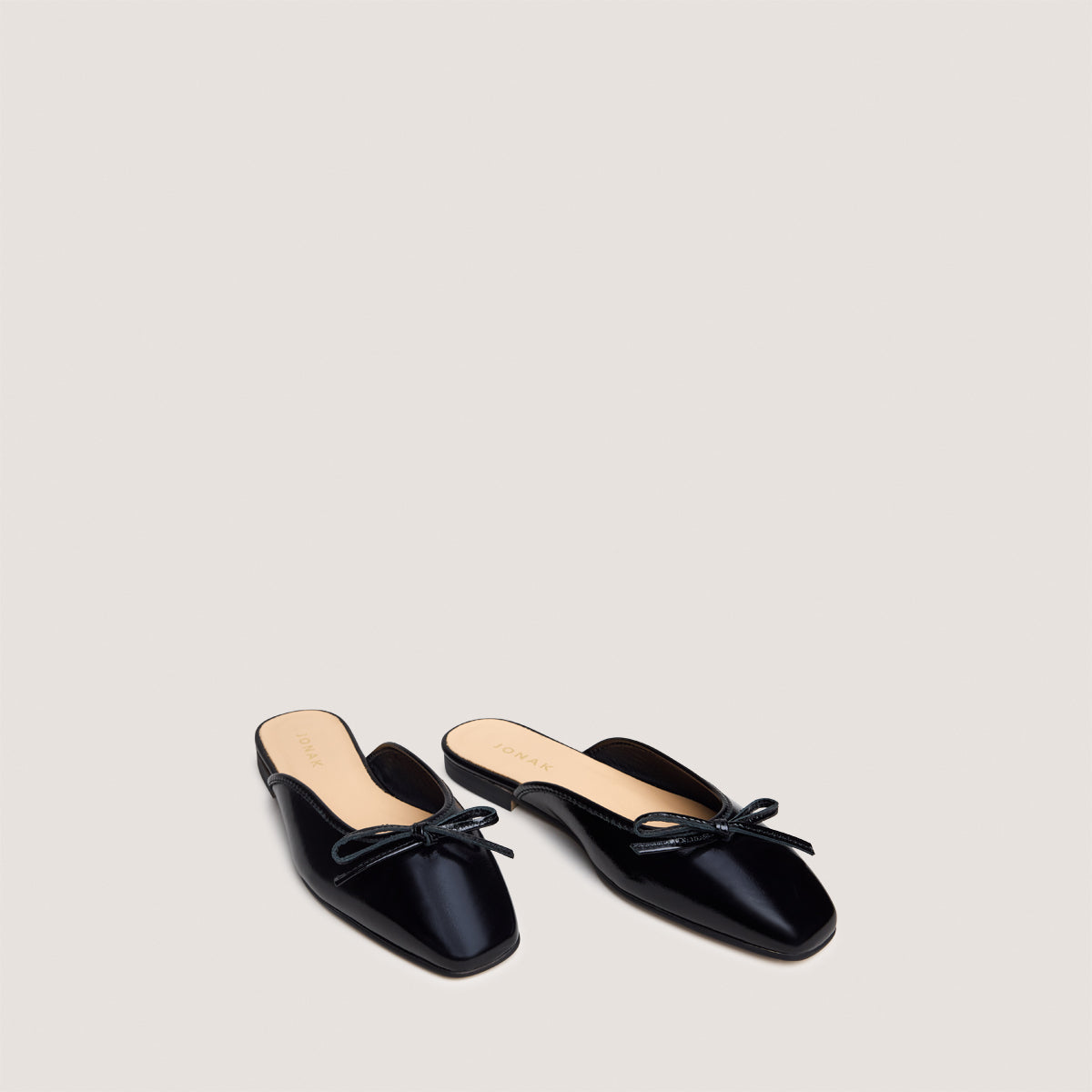 Mules Niccolo Vernis Pliss Noir