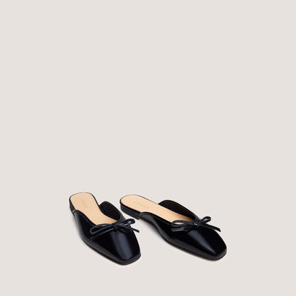 Mules Niccolo Vernis Pliss Noir