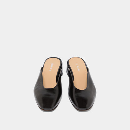 Women Mules Vernis Patent Leather Premium Luxury - Noir