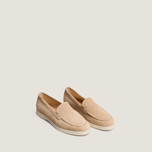 Women's Moccasins Split Leather Premium Soft - Ivory Ivoire