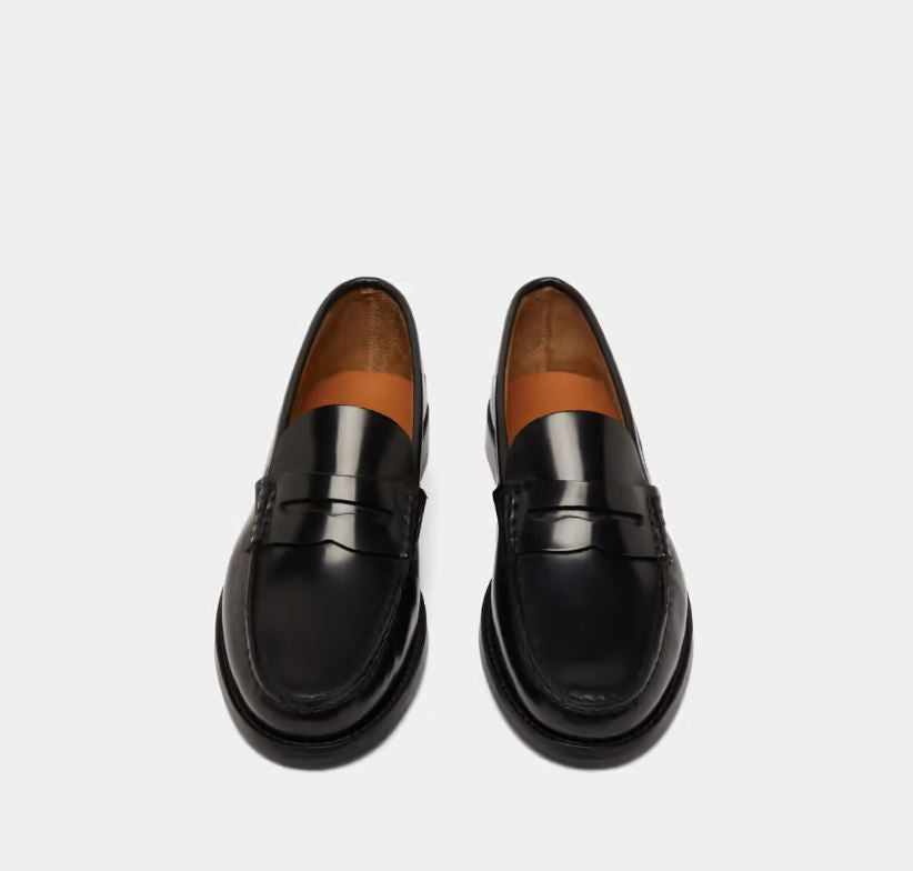 Mocassins Odelya Cuir Glace Noir