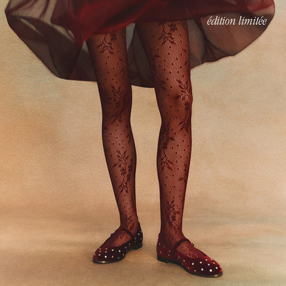 Collant Swedish Opera Dentelle Bordeaux